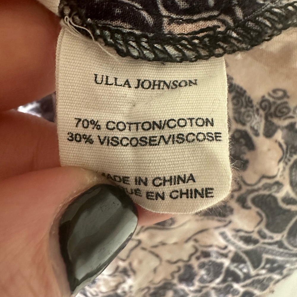 Ulla Johnson Classic Patterned Women's Top - Picture 5 of 6